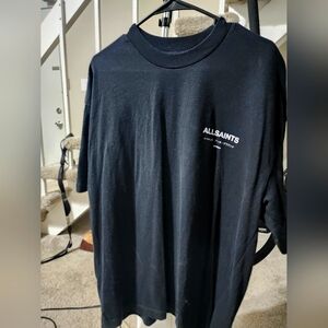 All saints black t shirt size M